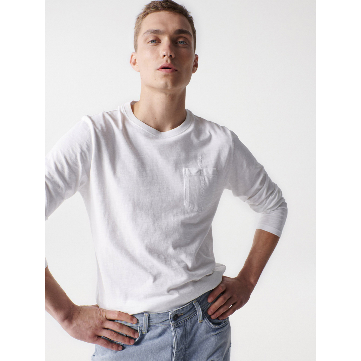 SALSA Homem Camisola de Manga Comprida com Bolso 0433545002BRN - Main Image